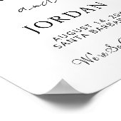 モダン結婚歓迎はあなたは喜ぶ ポスター (角)