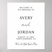 モダン結婚歓迎はあなたは喜ぶ ポスター (正面)