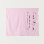 モダン結婚歓迎カスタムBOHOウェディングパーティー タペストリー (正面(横))