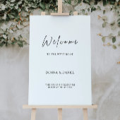 モダン結婚歓迎サイン ポスター