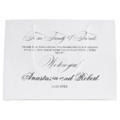 モダン結婚歓迎バッグ ラージペーパーバッグ (正面)