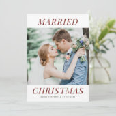 モダン結婚発表 カード (スタンド正面)