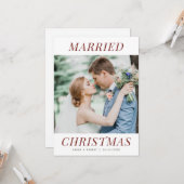 モダン結婚発表 カード (正面/裏面インサイチュ)