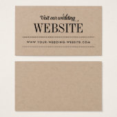 モダン結婚素朴タイポグラフィ (正面&裏面)