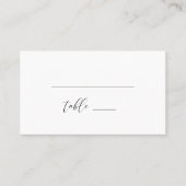 モダン結婚素朴折り座席表 プレイスカード (正面)