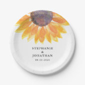 モダン結婚素朴紙プレート ペーパープレート (正面)