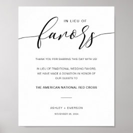 モダン結婚素朴署名の代わりに ポスター