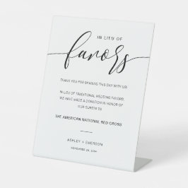 モダン結婚素朴署名の代わりに 台座サイン