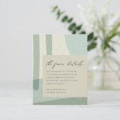 モダン結婚芸術的抽象芸術 エンクロージャーカード (スタンド正面)