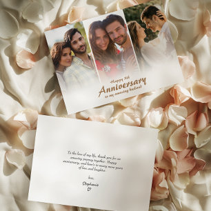 モダン結婚記念写真  コラージュカード