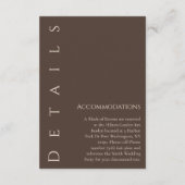 モダン結婚詳細 エンクロージャーカード (裏面)