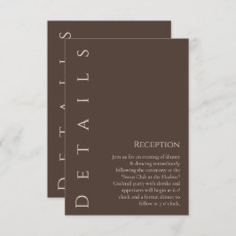 モダン結婚詳細 エンクロージャーカード