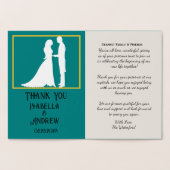 モダン結婚金ゴールド実在 箔カード (内部)