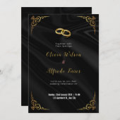 モダン結婚金ゴールド シーズンカード (正面/裏面)