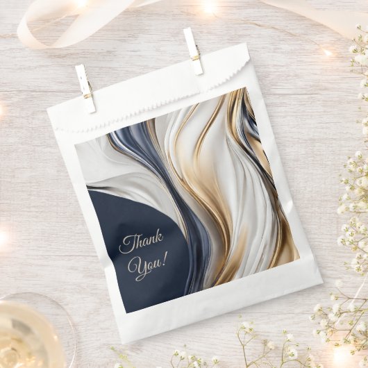 モダン結婚青の白金ゴールド フェイバーバッグ (クリップ留めされた状態)