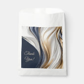 モダン結婚青の白金ゴールド フェイバーバッグ (正面)