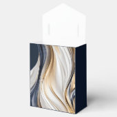 モダン結婚青の白金ゴールド フェイバーボックス (オープン)