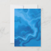 モダン結婚青 招待状 (裏面)