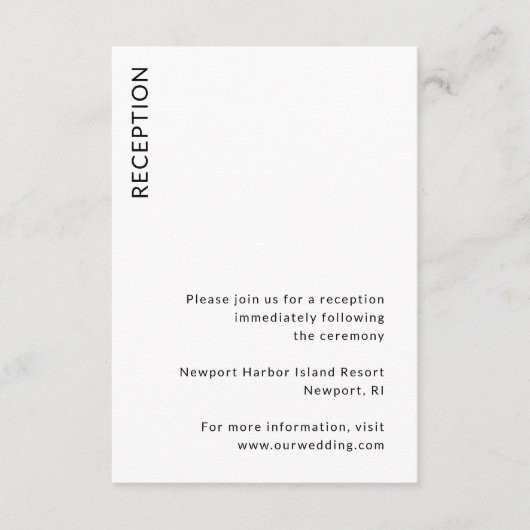 モダン結婚 エンクロージャーカード (正面)