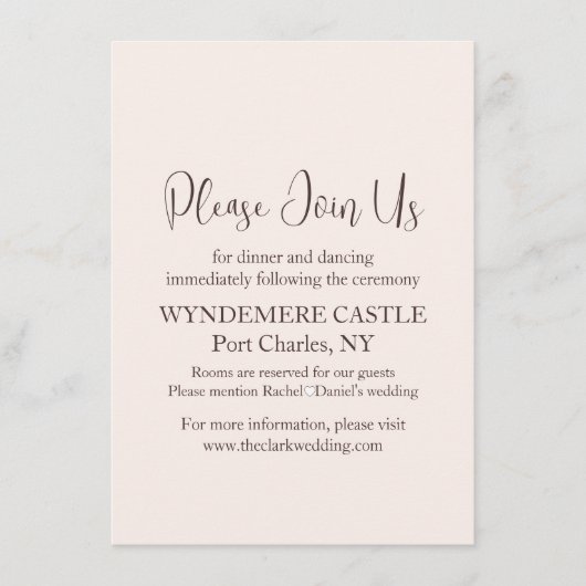 モダン結婚 エンクロージャーカード (正面)