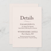 モダン結婚 エンクロージャーカード (正面/裏面)