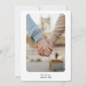 モダン結婚 | セーブザデート | 白黒表示 (正面)