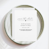 モダン結婚 | セーブザデート | 白黒表示