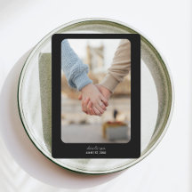 モダン結婚 | セーブザデート | 黒に白