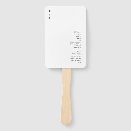 モダン結婚 ハンドファン (正面)