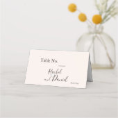 モダン結婚 プレイスカード (裏面)