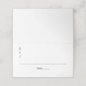 モダン結婚 プレイスカード (外部開封)