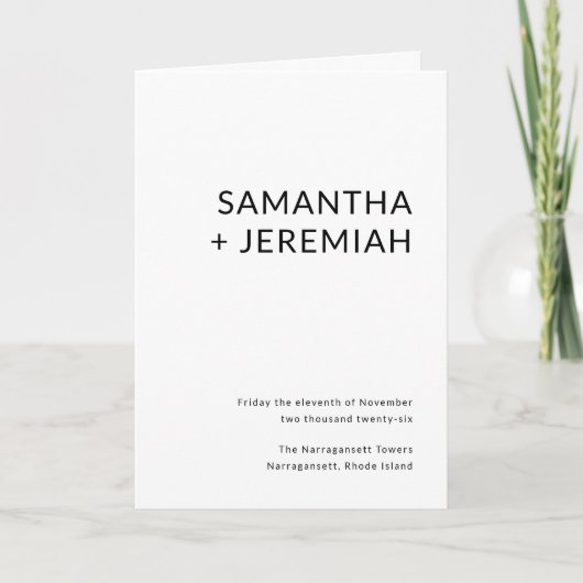 モダン結婚 プログラム (正面)