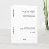 モダン結婚 プログラム (裏面)