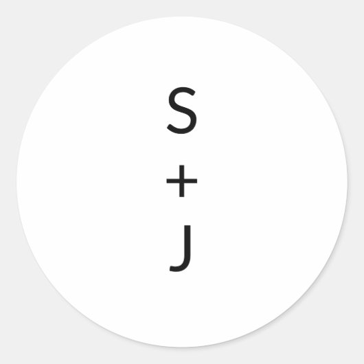 モダン結婚 ラウンドシール (正面)