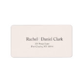 モダン結婚 ラベル (正面)