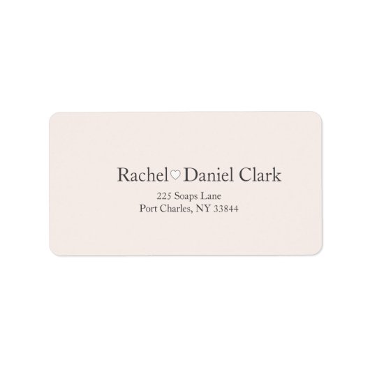 モダン結婚 ラベル (正面)