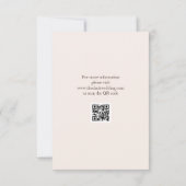 モダン結婚 出欠カード (裏面)