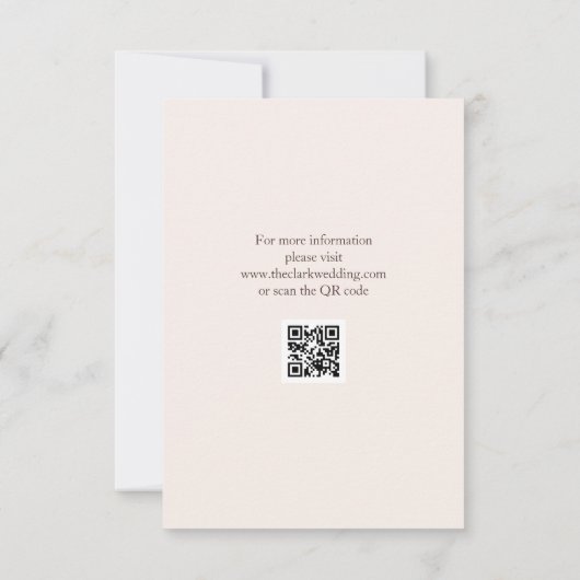 モダン結婚 出欠カード (裏面)