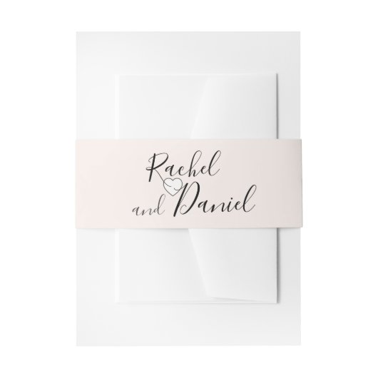 モダン結婚 招待状ベリーバンド (正面例)