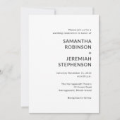 モダン結婚 招待状 (正面)