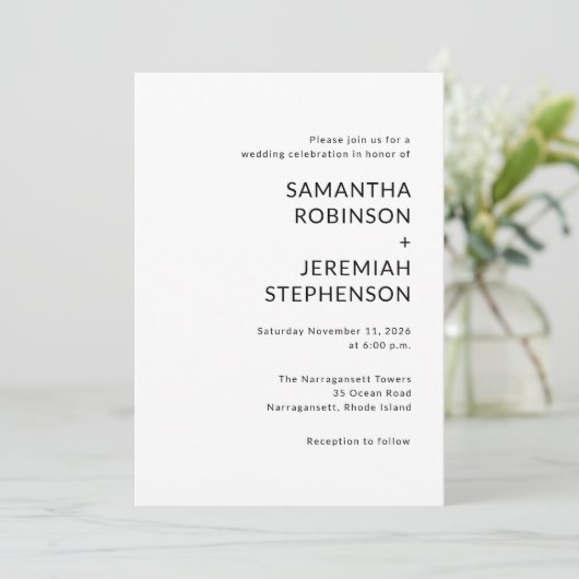 モダン結婚 招待状 (スタンド正面)