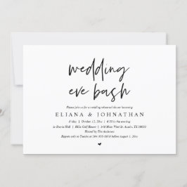 モダン結婚Eve Bashリハーサル 招待状