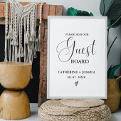 モダン結婚Guest Boardのサイン 台座サイン