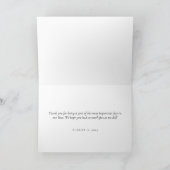 モダン結婚S Thank You Minimalist Card サンキューカード (内部)