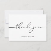 モダン結婚S Thank You Minimalist Card サンキューカード (正面)