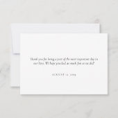 モダン結婚S Thank You Minimalist Card サンキューカード (裏面)