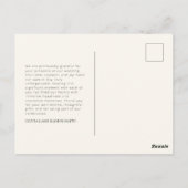 モダン結婚S Thank You Post Card ポストカード (裏面)