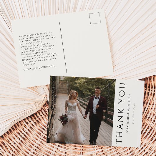 モダン結婚S Thank You Post Card ポストカード