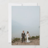 モダン結婚Thanks You Photo Card シーズンカード (裏面)