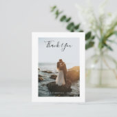モダン結婚Thanks you Photo Card Postages ポストカード (スタンド正面)